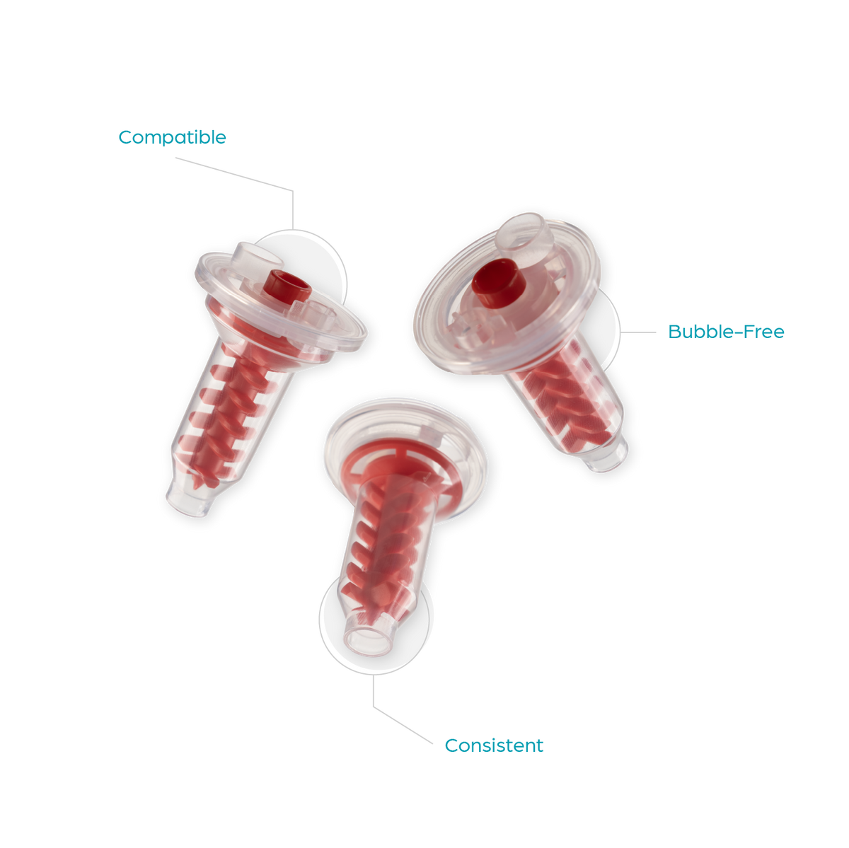 Dynamic Mixing Tips - Disposable Penta Compatible Mixing Tips for Dental Impression Materials