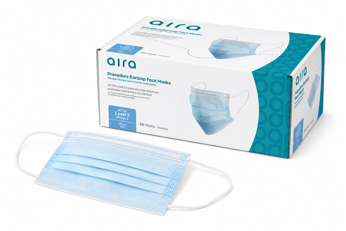 Procedure Earloop Face Masks - ASTM-Rated Disposable Medical Masks