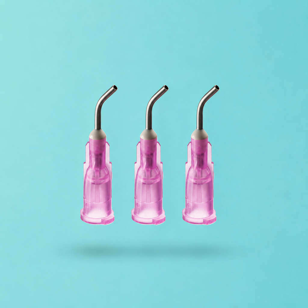 Pre-Bent Syringe Applicator Tips