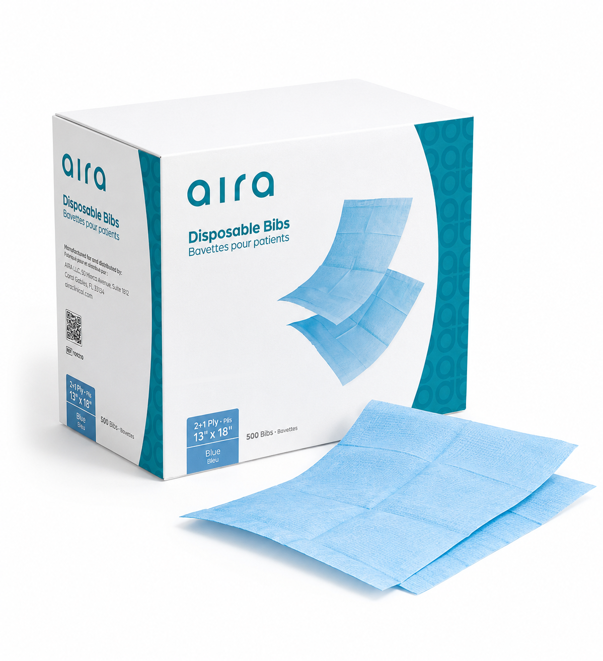 Dental Bibs Disposable 2+1 Ply Patient Bibs