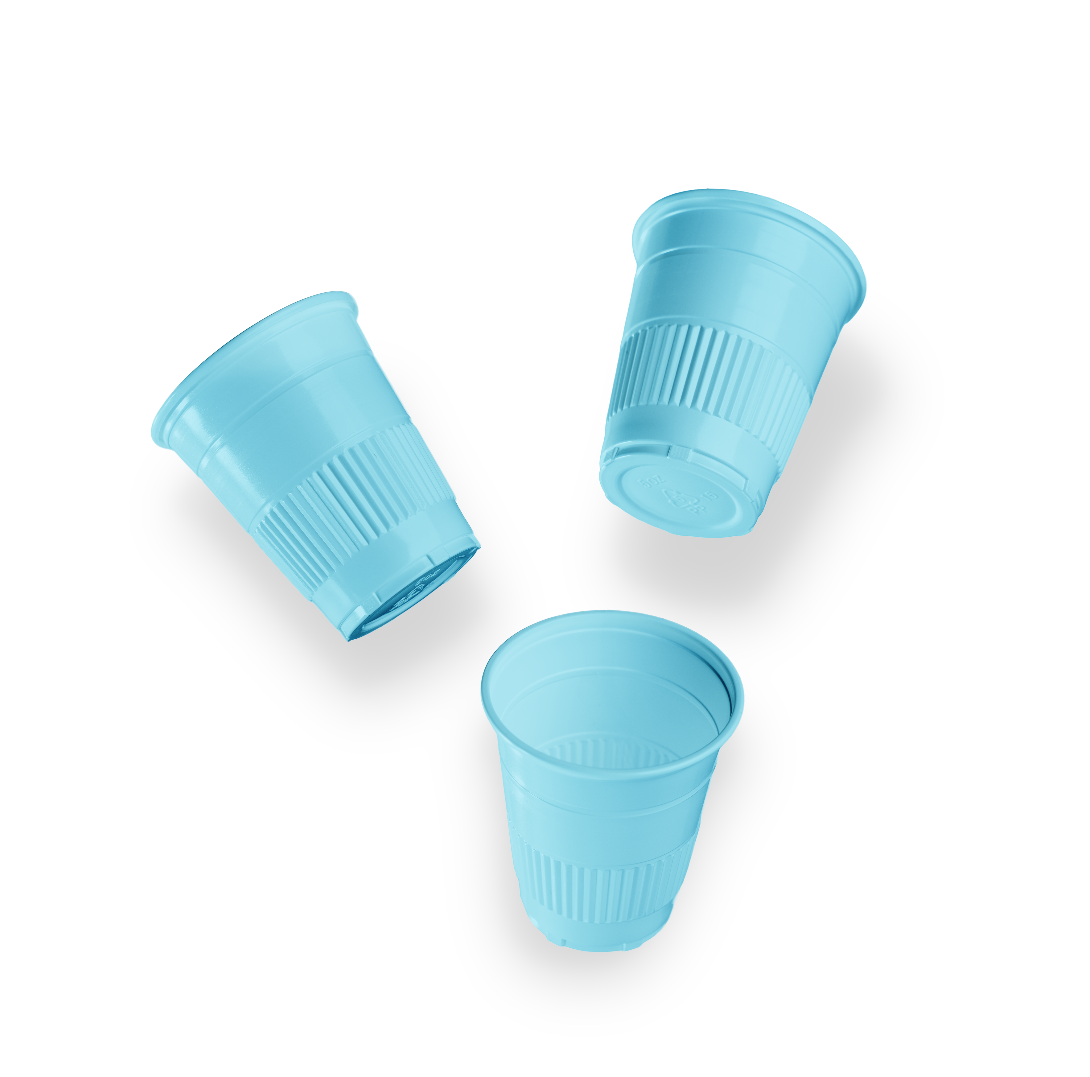Disposable Plastic Drinking Cups - 5 oz Blue