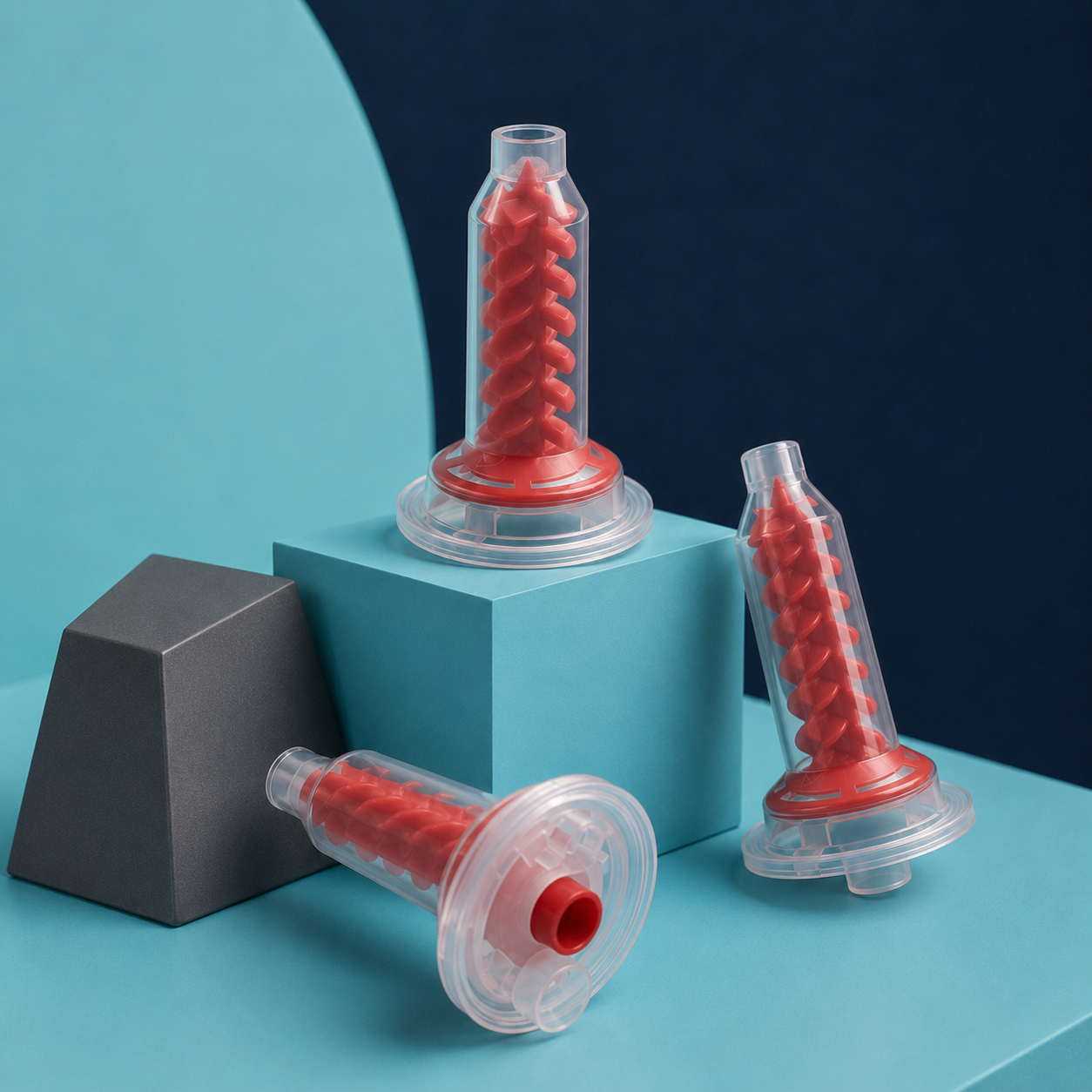 Dynamic Mixing Tips - Disposable Penta Compatible Mixing Tips for Dental Impression Materials