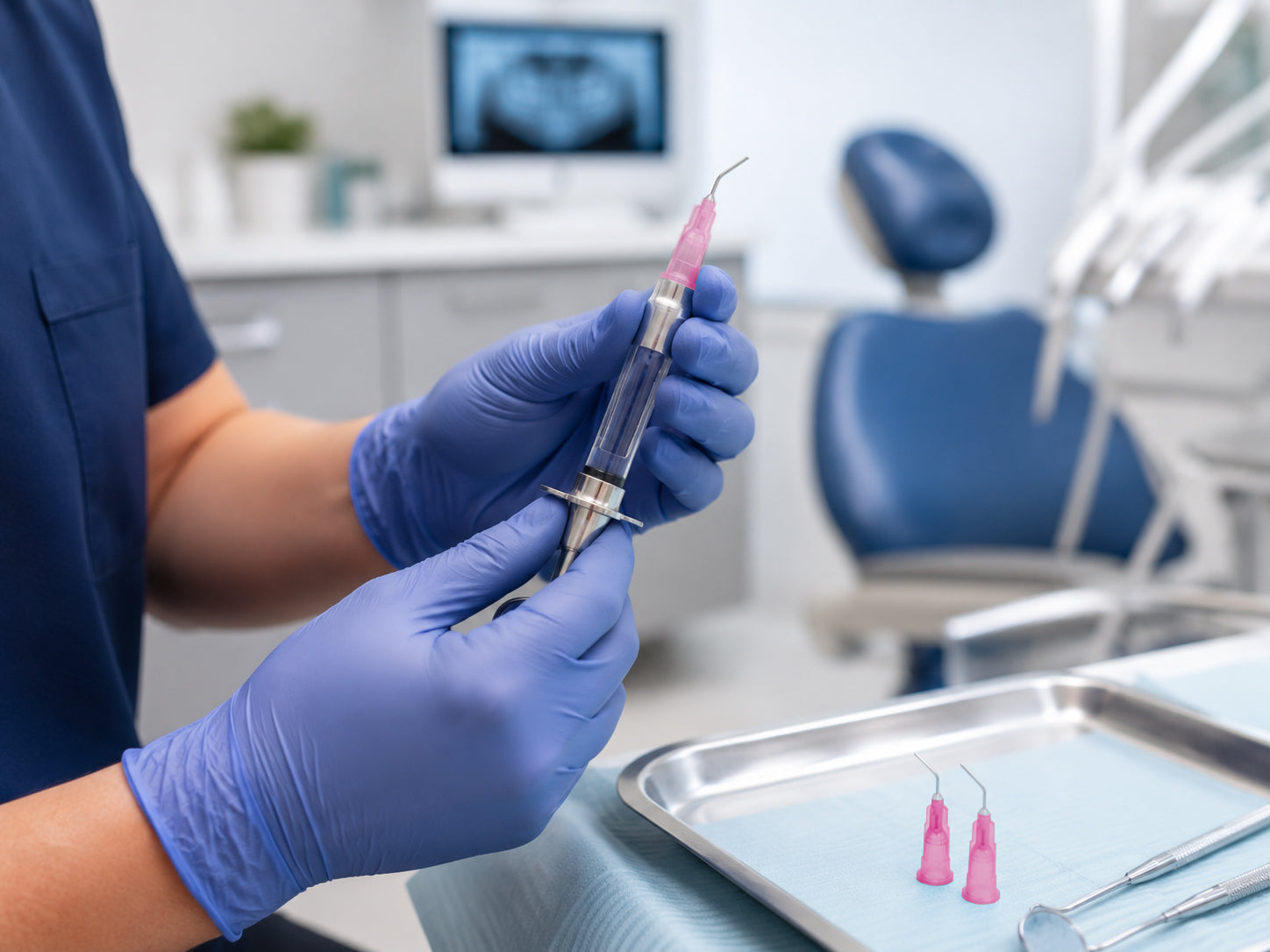 Pre-Bent Syringe Applicator Tips